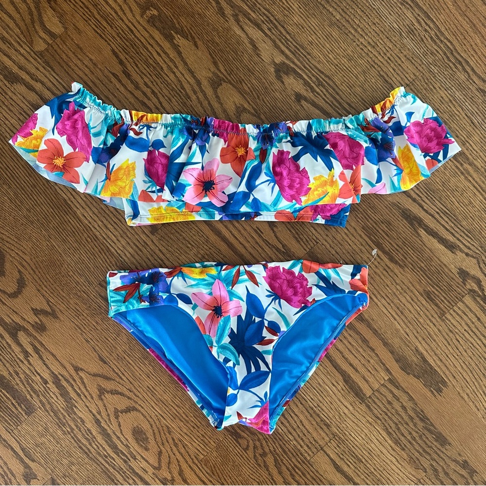 NWT Size 6 Blue Rod Beattie Two-Piece Bikini Swimsuit